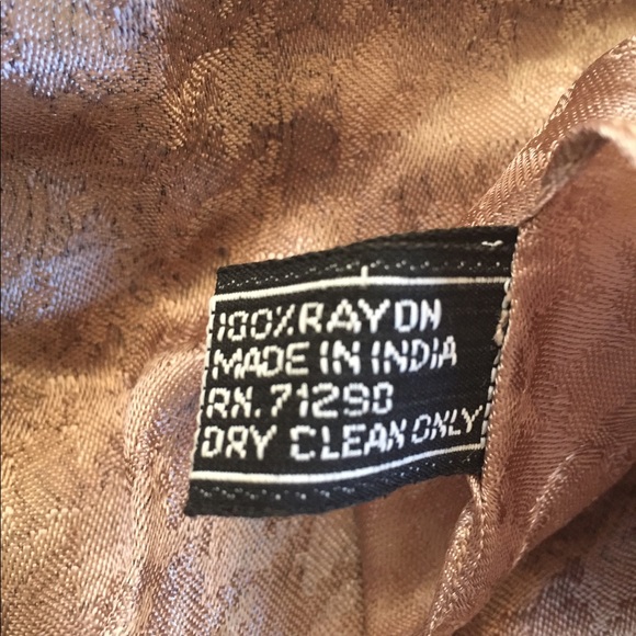 AGT Brown Paisley scarf - Picture 6 of 7